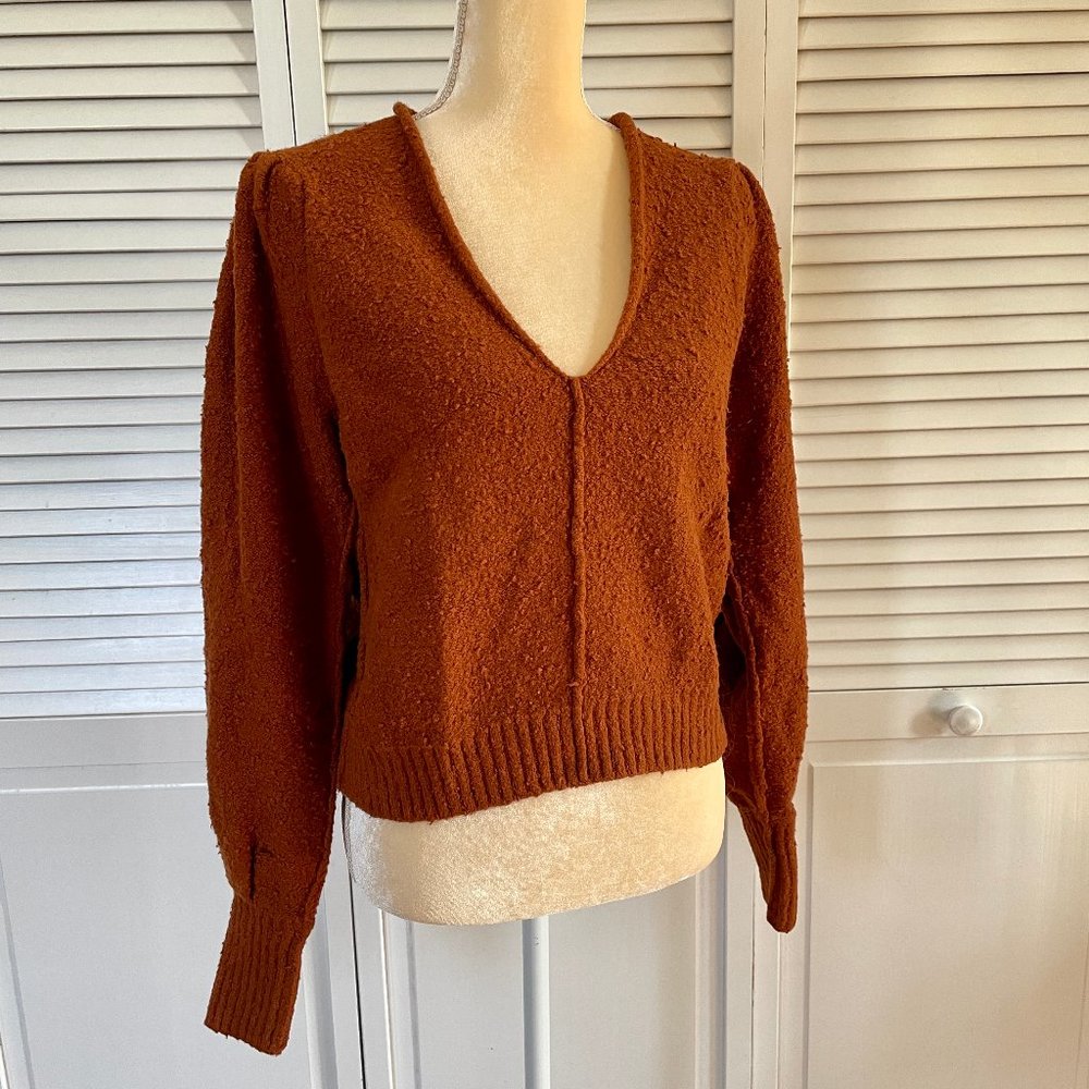 Free People Balloon Sleeve Sweater